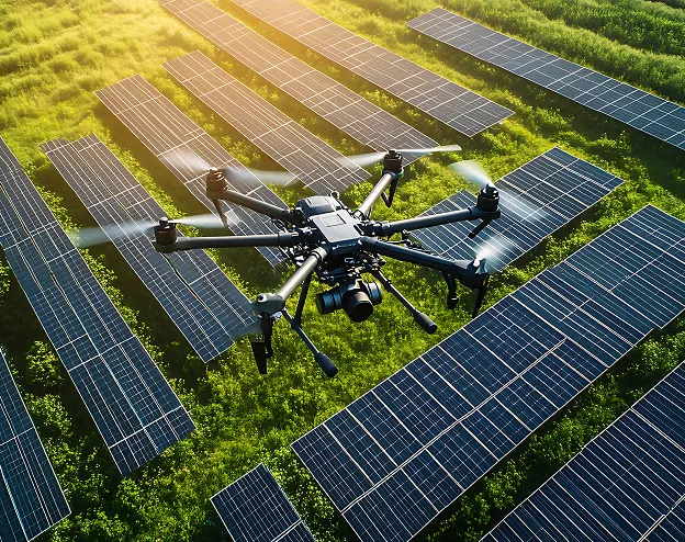 inspections panneaux solaires par drone à Bourges dans le Cher 18