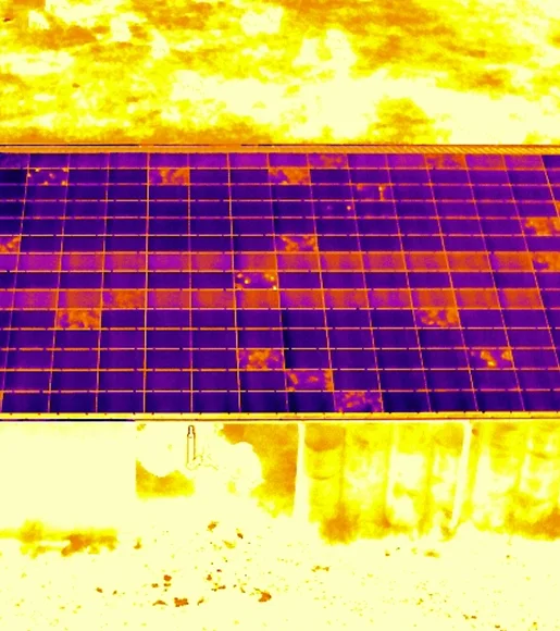 analyse panneaux solaires apr drone à Bourges dans le Cher 18